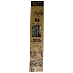 Incenso de Mirra Premium Nirvana Brasil Balance Mind and Spirit - 5 palitos grossos feitos à mão - Feito no Brasil