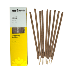 Incenso Natural Nirvana Brasil Ylang e Incenso Natural - 9 palitos feitos à mão - Feito no Brasil