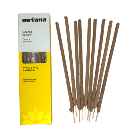 Incienso Ylang Ylang i Olíban Natural Nirvana Brasil Calma i Benestar - 9 varetes artesanals - Fet al Brasil
