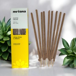 Incenso Natural Nirvana Brasil Ylang e Incenso Natural - 9 palitos feitos à mão - Feito no Brasil