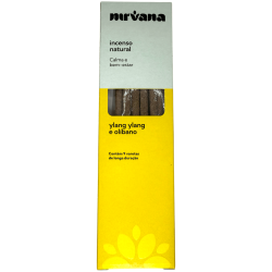 Incenso Natural Nirvana Brasil Ylang e Incenso Natural - 9 palitos feitos à mão - Feito no Brasil