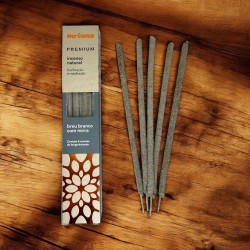 Breu White Incense & Premium Myrrh Nirvana Brazil Purification Meditation - 5 Thick Handmade Sticks - Made in Brazil