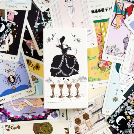 Baralho de Tarot Carlotydes - Fournier 78 cartas e livreto de instruções
