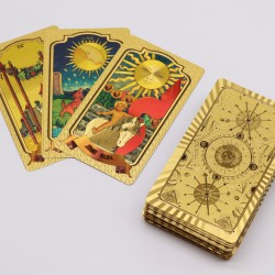 Juego de Cartas del Tarot Dorado - 78 Cartas