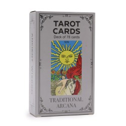 Traditional Arcana Tarot with Guide Book - Book and 78 cards