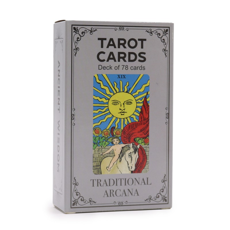 Traditional Arcana Tarot with Guide Book - Book and 78 cards-TAROT-HOSTENATURA