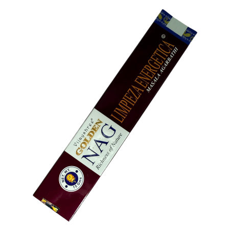 Vijayshree Fragrance Energy Cleansing Incense GOLDEN NAG  - 1 Pack of 15gr.