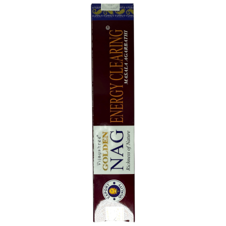 Vijayshree Fragrance Energy Cleansing Incense GOLDEN NAG  - 1 Pack of 15gr.