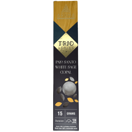 Wierook AROMA Trio Palo Santo, Witte Salie en Copal - Trio Series 1 pak 15gr.