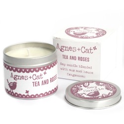 Bougies en conserve - Thé et roses