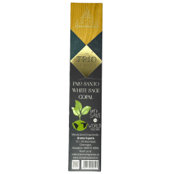 Encens AROMA Trio Palo Santo, Sauge Blanche et Copal - Trio Series 1 pack 15gr.