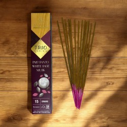 Encens AROMA Trio Palo Santo, Sauge Blanche et Musc - Trio Series 1 pack 15gr.