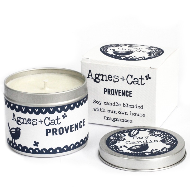 Tin Candles - Provence-CANDLES IN A TIN-HOSTENATURA