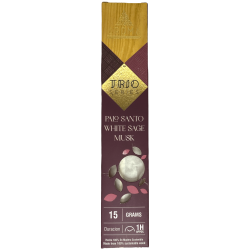 Encens AROMA Trio Palo Santo, Sauge Blanche et Musc - Trio Series 1 pack 15gr.