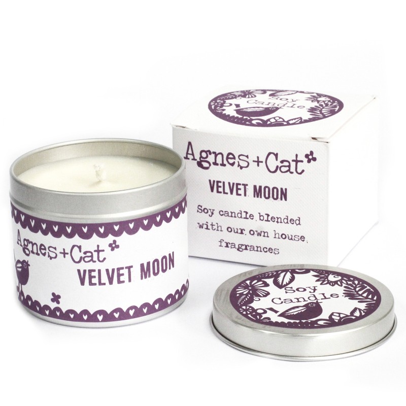 Canned Candles - Velvet Moon-CANDLES IN A TIN-HOSTENATURA