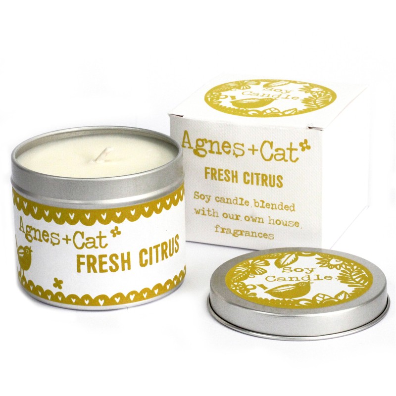 Canned Candles - Citrus-CANDLES IN A TIN-HOSTENATURA