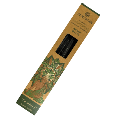 Sahumerios Magistrales Jazmín del País Inciensos Aromanza Argentina 8 barritas gruesas con Resinas Naturales - Gratitud