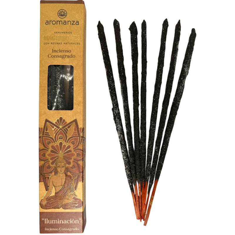 Master Wierook Gewijde Wierook Aromanza Argentina 8 dikke staven met Natuurlijke Harsen - Verlichting-Sahumerios Magisterial Aromanza Wierook Argentinië-HOSTENATURA