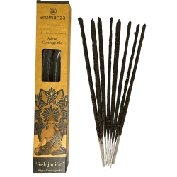 Magisterial Incense Consecrated Myrrh Incense Aromanza Argentina 8 thick bars with Natural Resins - Relaxation