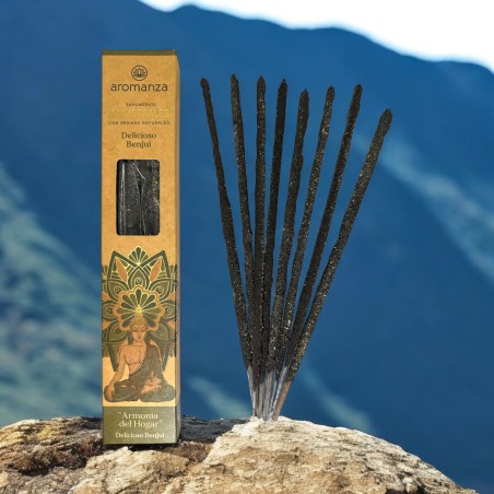 Sahumerios Magistrales Delicioso Benjuí Inciensos Aromanza Argentina 8 barritas gruesas con Resinas Naturales - Armonia Hogar
