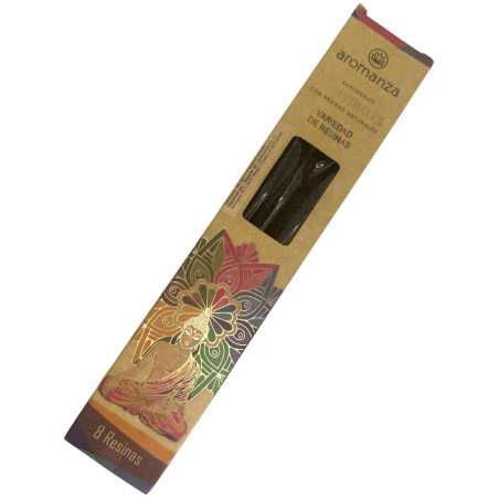 Magistrial Incenso Varietà Resine Aromanza Argentina 8 barre spesse con Resine Naturali - 8 resine