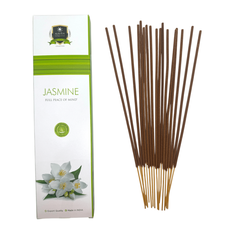 Alaukik Jasmin Räucherstäbchen 30gr. - Masala Räucherstäbchen-ALAUKIK RÄUCHERUNG-HOSTENATURA