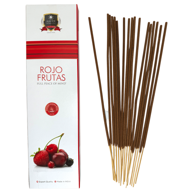 Alaukik Räucherstäbchen mit roten Früchten 30gr. - Masala Räucherstäbchen-ALAUKIK RÄUCHERUNG-HOSTENATURA