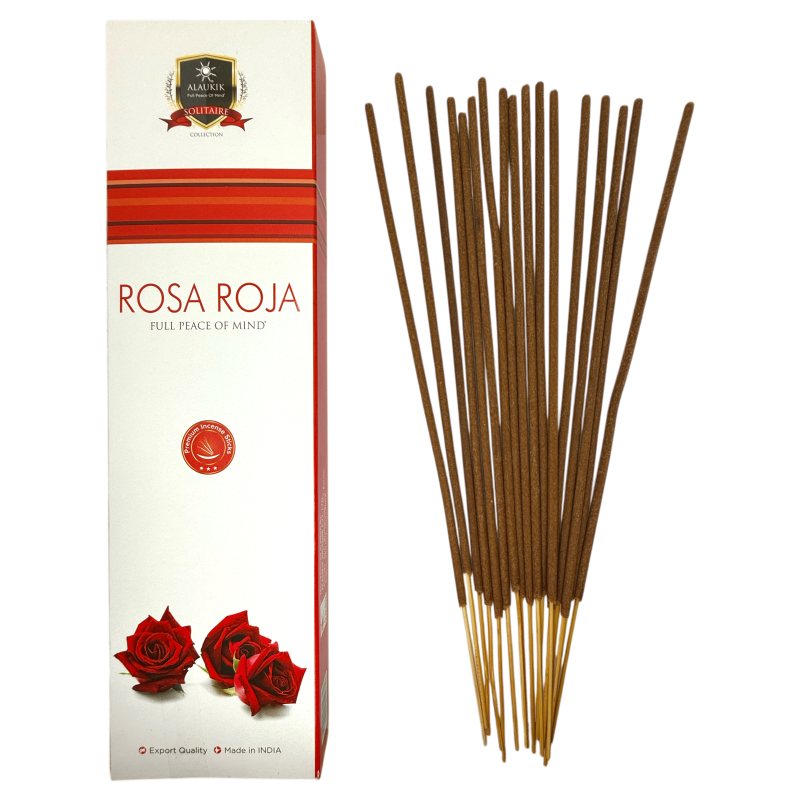 Encens Rose Rouge Alaukik 30gr. - Encens Masala-ENCENS ALAUKIK-HOSTENATURA