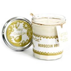 Velas en Bote de Cristal - Moroccan Roll - 1