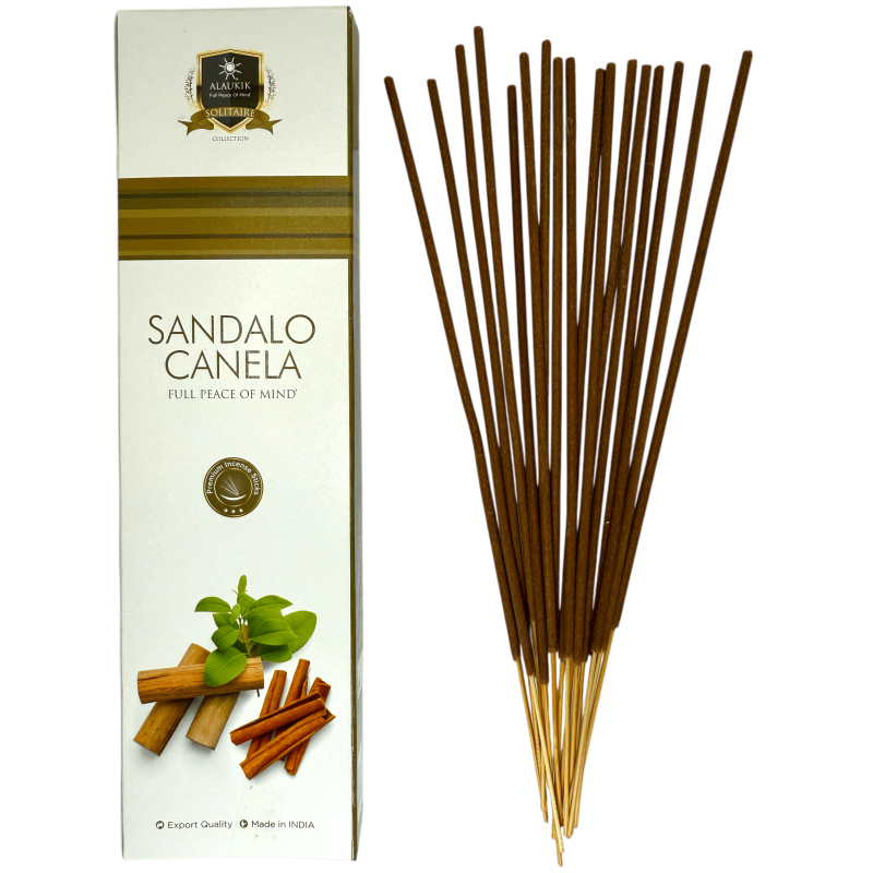 Incenso al Legno di Sandalo con Cannella Alaukik 30gr. - Incenso Masala-INCENSO ALAUKIK-HOSTENATURA