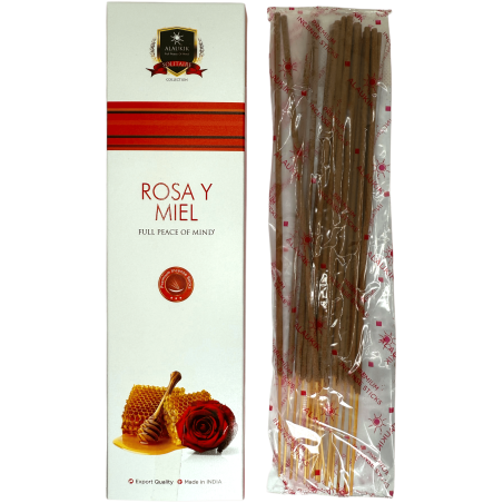Incienso Rosa y Miel Alaukik 30gr. - Incienso Masala