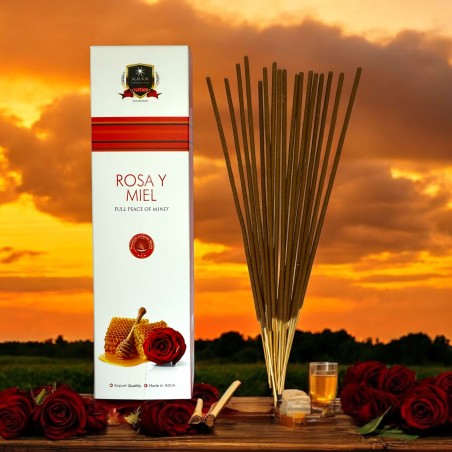 Rosa Rökelse och Alaukik Honung 30gr. - Masala Rökelse