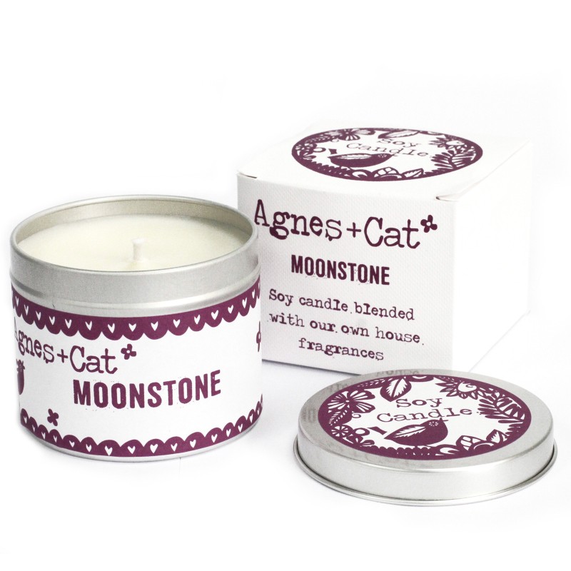 Canned Candles - Moonstone-CANDLES IN A TIN-HOSTENATURA