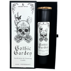 Antique Witch Purifying Candles - Gothic Garden - 50h - Sage and Mint - Purification and Cleansing