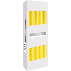 Bougies coniques - Jaune - Prix à l’unité de bougie