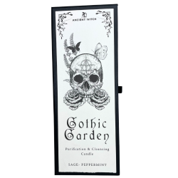 Antique Witch Purifying Candles - Gothic Garden - 50h - Sage and Mint - Purification and Cleansing