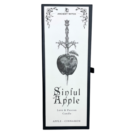 Ancient Witch Purifying Candles - Sinful Apple - 50h - Love and Passion - Apple and Cinnamon