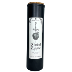 Candele Purificatrici Antica Strega - Mela Peccaminosa - 50h - Amore e Passione - Mela e Cannella