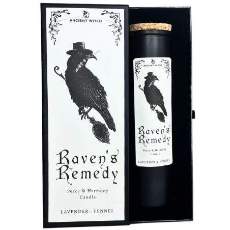 Velas Purificadoras de Bruxa Antiga - Remédio dos Corvos - 50h - Paz e Harmonia - Lavanda e Funcho