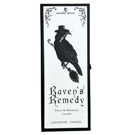 Candele Purificatrici Antiche Streghe - Rimedio dei Corvi - 50h - Pace e Armonia - Lavanda e Finocchio