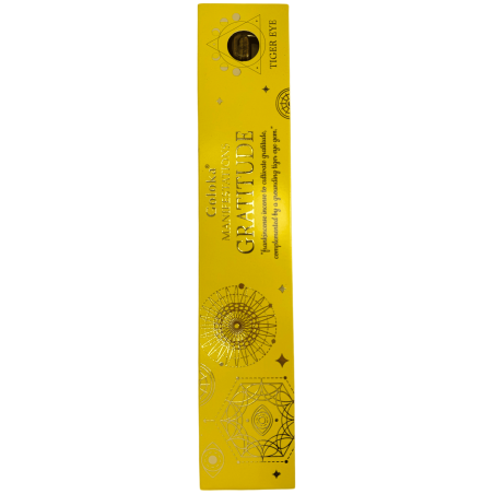 Incenso Goloka Manifestações de Gratidão Incenso Frankincense com Mineral Olho de Tigre - 15gr.