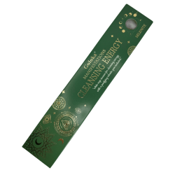 Goloka Incense Manifestations Energy Cleansing White Sage Incense with Selenite Mineral - 15gr.