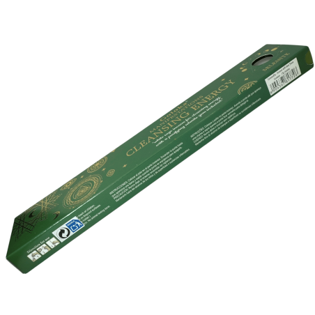 Incienso Goloka Manifestaciones Limpieza de Energía Incienso Salvia Blanca con Mineral de Selenita - 15gr.
