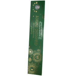 Goloka Incense Manifestations Energy Cleansing White Sage Incense with Selenite Mineral - 15gr.