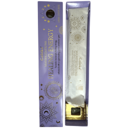 Goloka Incense Healing Energy Manifestations Lavender Incense with Green Aventurine Mineral - 15gr.