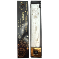 Goloka Incense Manifestations Aura Protection Incense Patchouli with Black Obsidian Mineral - 15gr.