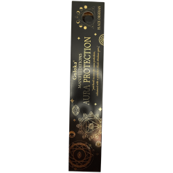 Goloka Incense Manifestations Aura Protection Incense Patchouli with Black Obsidian Mineral - 15gr.