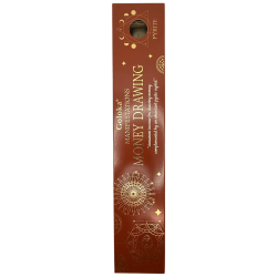 Goloka Incense Manifestations Attracts Money Incense Cinnamon with Pyrite Mineral - 15gr.