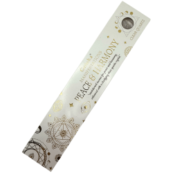 Goloka Incense Manifestations Peace and Harmony Sandalwood Incense with Rock Quartz Mineral - 15gr.