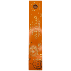 Goloka Incense Positive Vibration Manifestations Mint Incense with Sunstone Mineral - 15gr. - Positive Vibes